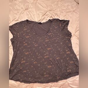 Torrid Charcoal Gray Short Sleeve Tee